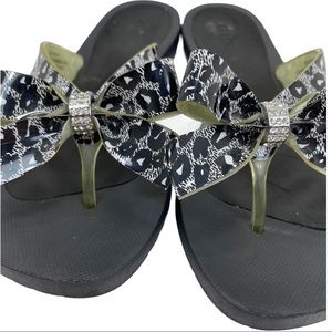 Guess Tutu2 Sandals Rhinestones Bows Sz 5